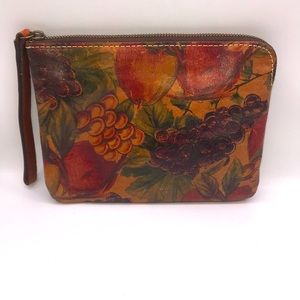 Patricia Nash fruit clutch wristlet purse bag multi color